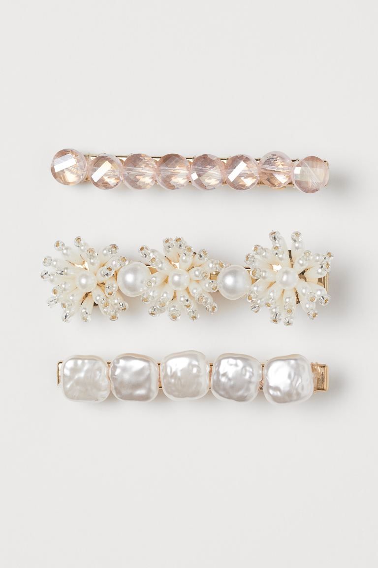 3-pack hair clips | H&M (UK, MY, IN, SG, PH, TW, HK)