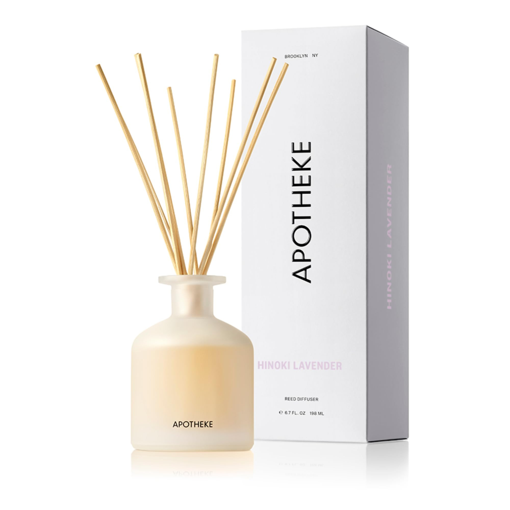 Apotheke Luxury Scented Reed Diffuser for Home, Hinoki Lavender - 6.7 Fl Oz Essential Oil Aromath... | Amazon (US)