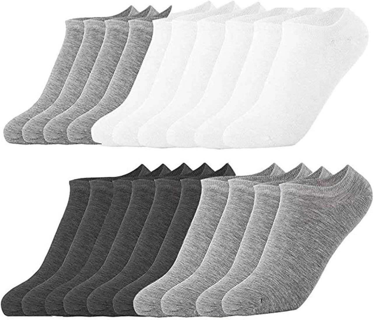 Light up in the Dark 10 Pairs Ankle Socks No Show Sock Low-Cut Athletic Men Women Cotton Socks | Amazon (US)