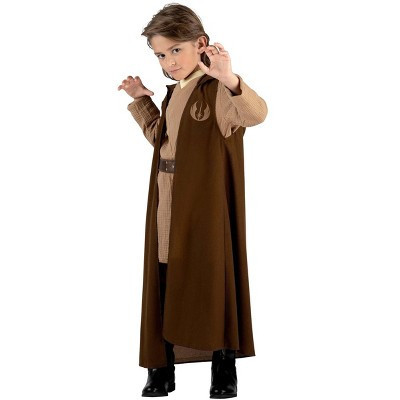 HalloweenCostumes.com Small Boy Star Wars Kid's Qualux Obi-Wan Kenobi Costume, Brown/Brown/Brown | Target