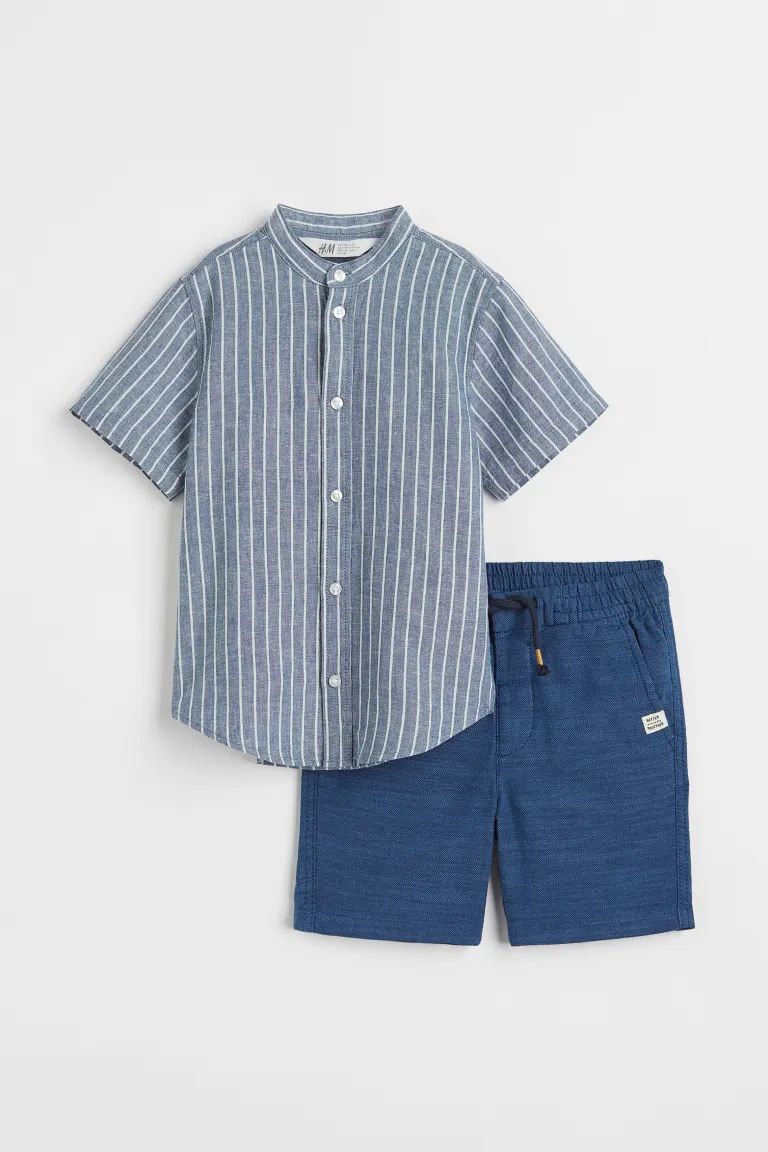 2-piece Shirt and Shorts Set | H&M (US + CA)