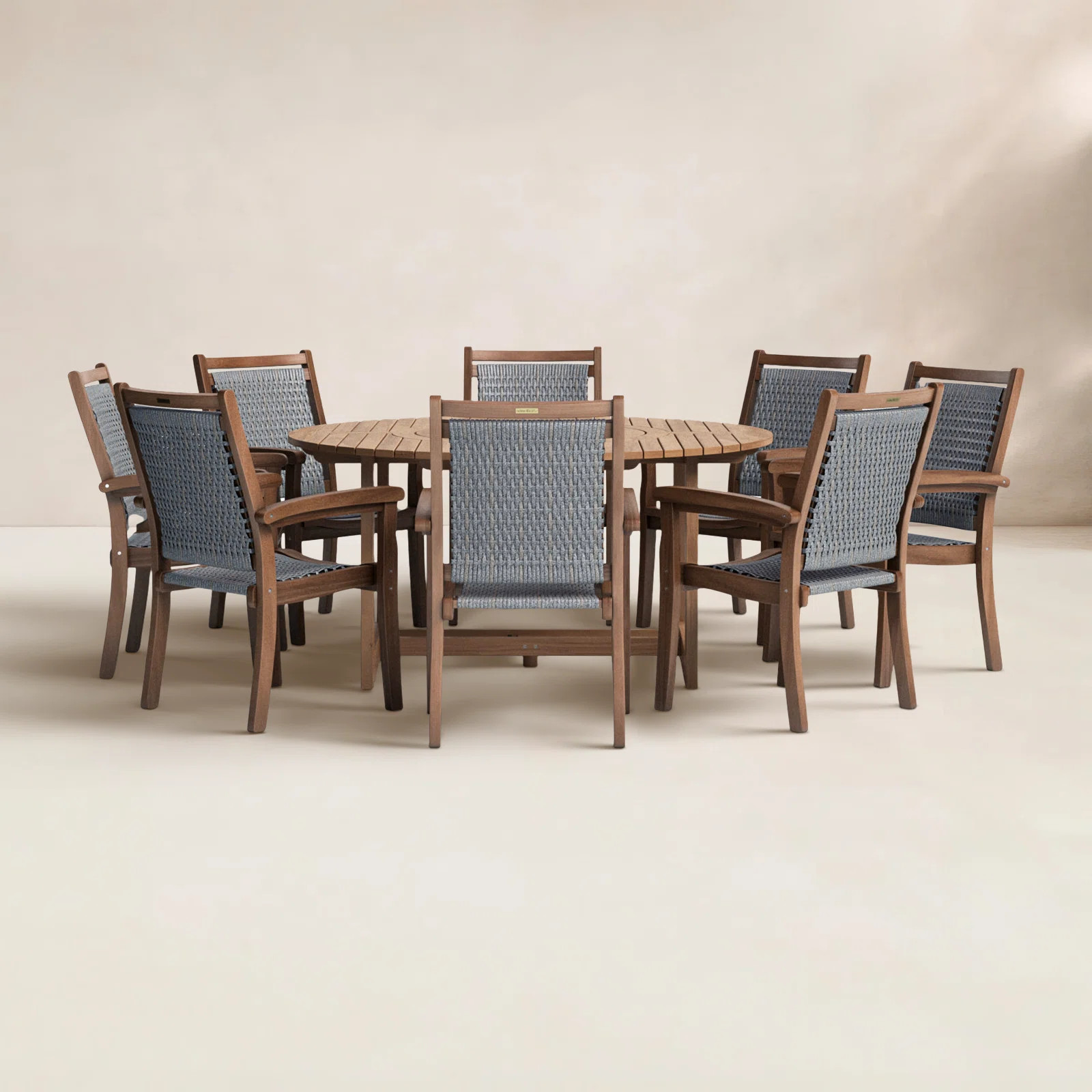 Fleur 63" Eucalyptus Patio Dining Set | Birch Lane
