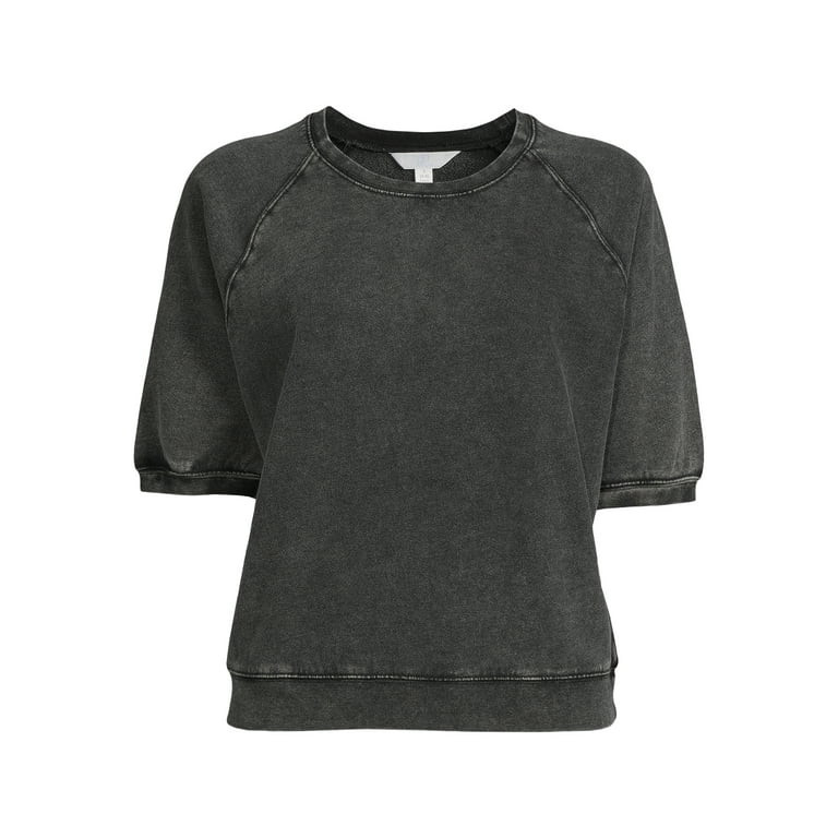 Time And Tru Women's Puff Sleeve Sweatshirt - Walmart.com | Walmart (US)