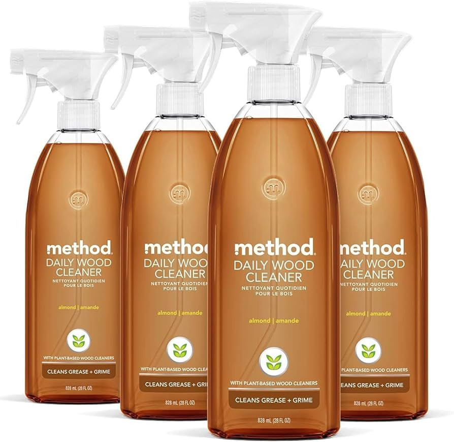 Method Daily Hardwood Cleaner, Almond, Plant-Based Formula That Cleans Shelves, Tables and Other ... | Amazon (US)