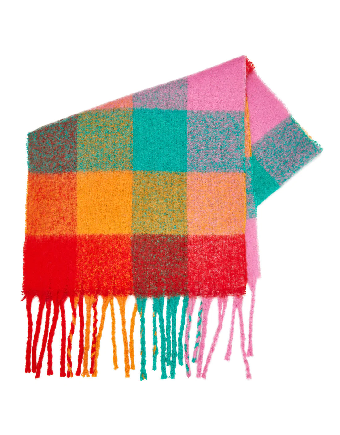 Women's Multi Check Scarf | Threadbare