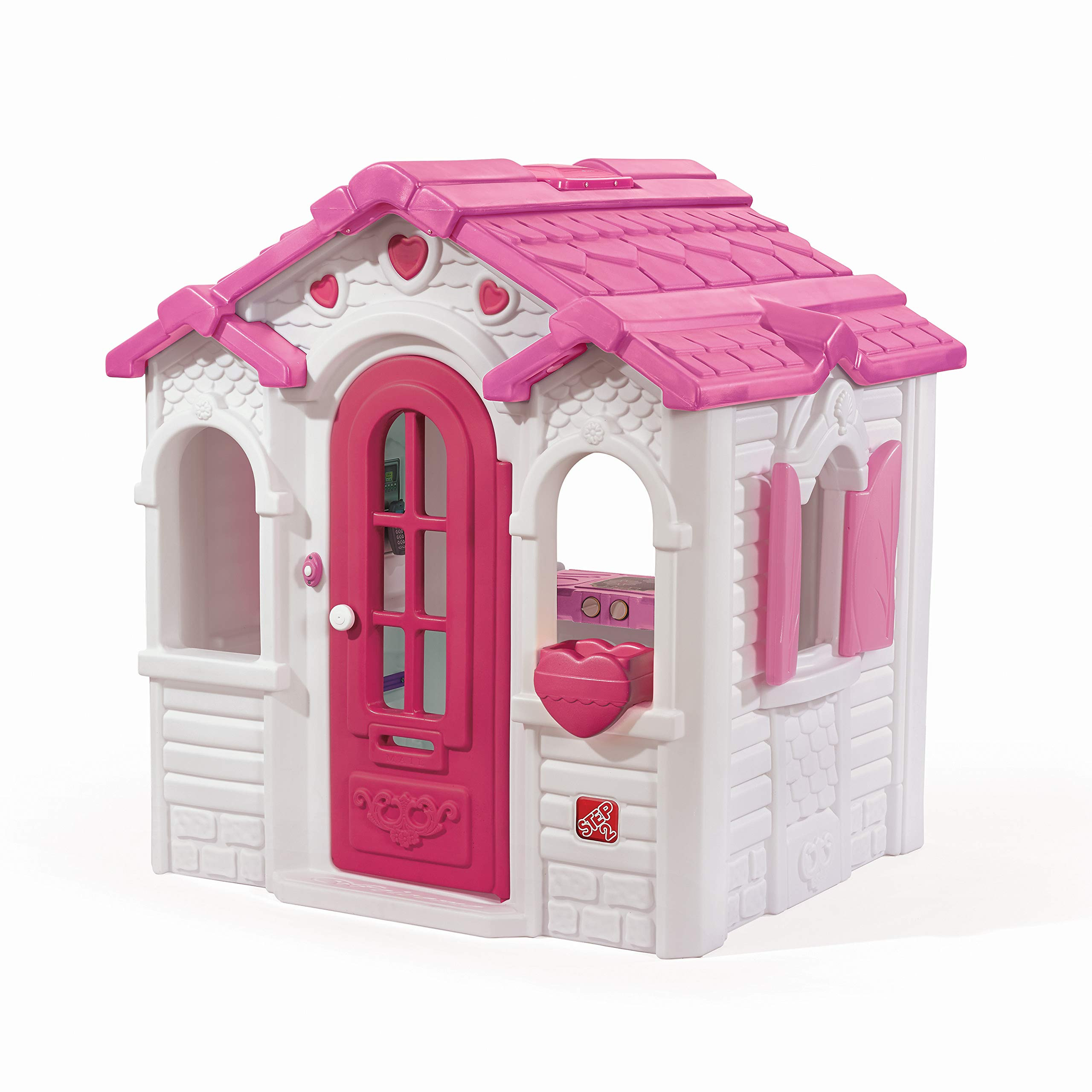 Step2 Sweetheart Kids Playhouse, Indoor/Outdoor Playset, Interactive Play with Sounds, Made of Du... | Amazon (US)