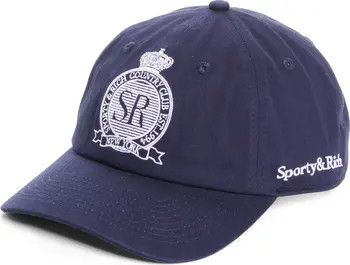 Sporty & Rich Royal Club Embroidered Baseball Cap | Nordstrom | Nordstrom