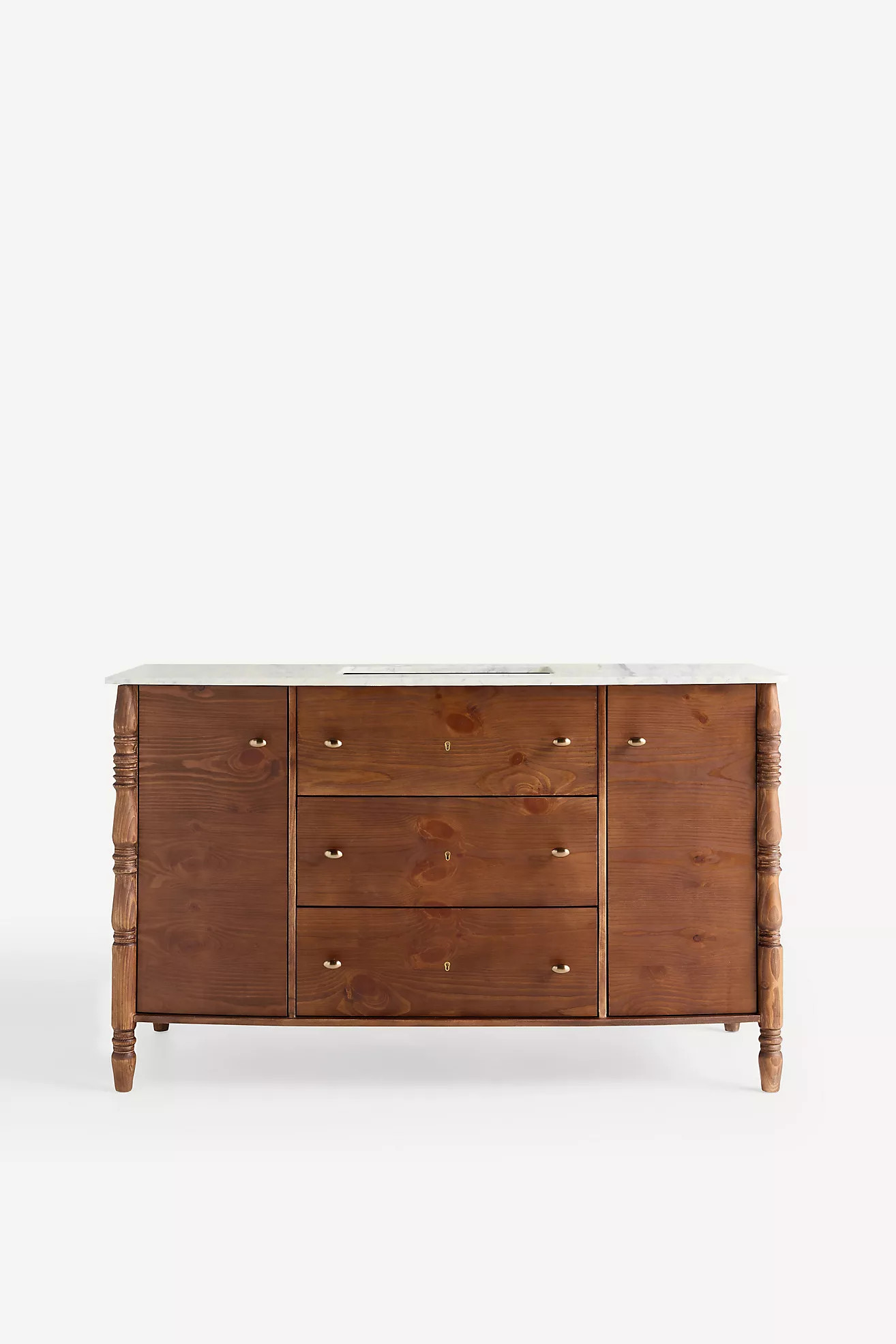 Spindle Single-Wide Bathroom Vanity | Anthropologie (US)
