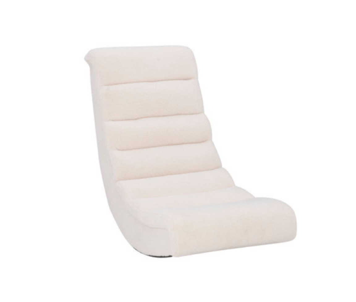 Modern + coastal, comfy white floor chair!

#LTKhome