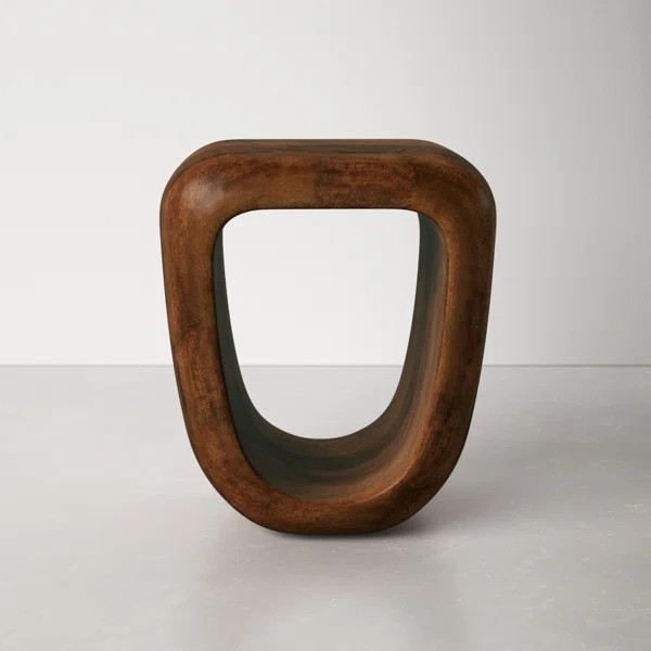 Alpine Solid Wood Accent Stool | Wayfair North America