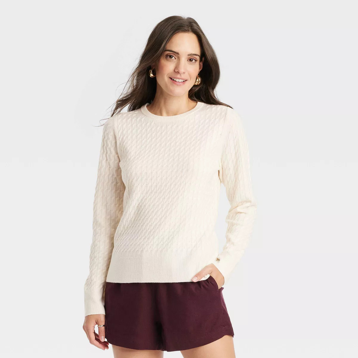 Women's Crewneck Cashfeel Pullover Sweater - A New Day™ | Target