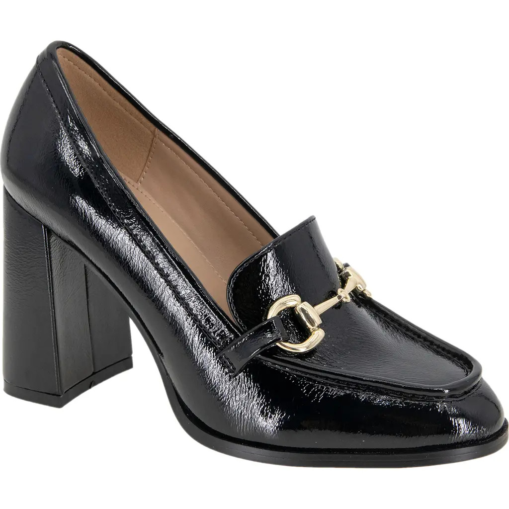 bcbg Yixy Loafer Pump in Black Patent at Nordstrom, Size 7.5 | Nordstrom