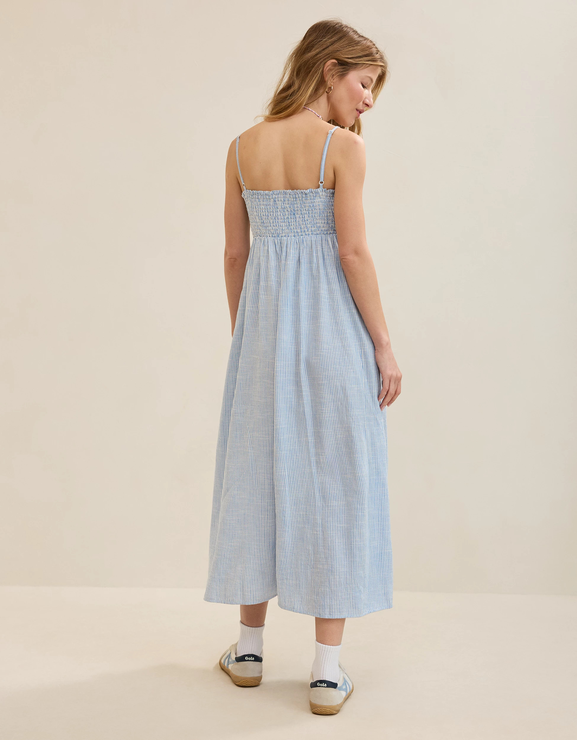 Aerie Straight Neck Midaxi Dress | Aerie