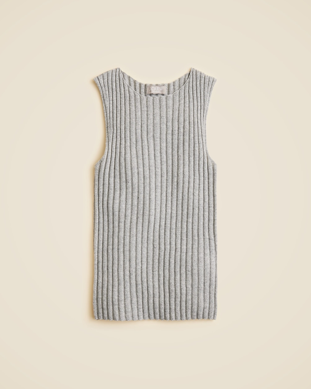 Wide-rib cashmere sweater shell | J. Crew US