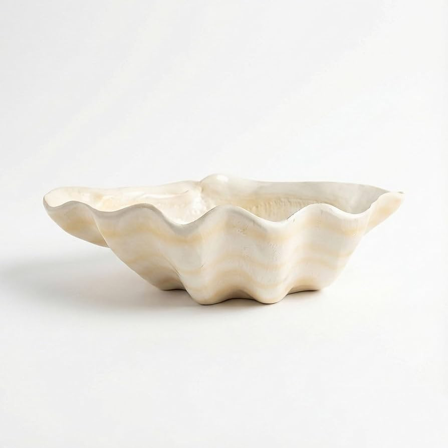 Artificial Shell-decorated bowl Chocolate snack bowl in the living room Key bowl at the entrancew... | Amazon (US)