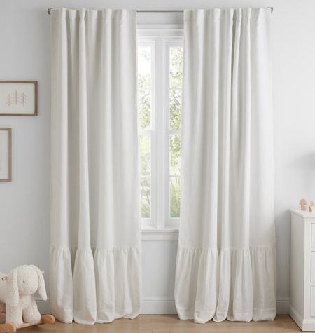 Nursery blackout curtains. Let’s help make the Daylight Savings Time transition easier on you!! I have 3 little girls 5, 2, and 8 months old and last night I suddenly found myself in desperate need of blackout curtains. We recently moved and am currently purchasing window coverings for our entire house. I love how delicate and versatile this pillowy curtain skirt is while still functioning as a blackout curtain option. It’s especially nice in white if you already have color on the wall. 

Blackout
Black out shades
Blackout curtains 
Blackout shades
Black out curtains 
Blackout Roman shades 
Amazon blackout curtains 
Nursery blackout curtains 
White blackout curtains 
White black out curtains 

#LTKSpringSale #LTKSeasonal #LTKhome
