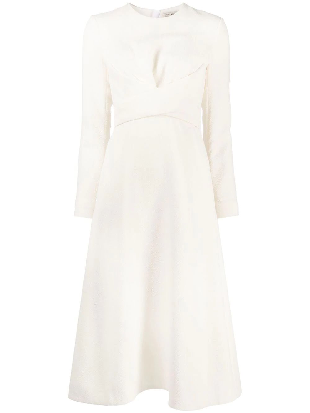 Emilia Wickstead Elta Fitted Dress - Farfetch | Farfetch Global