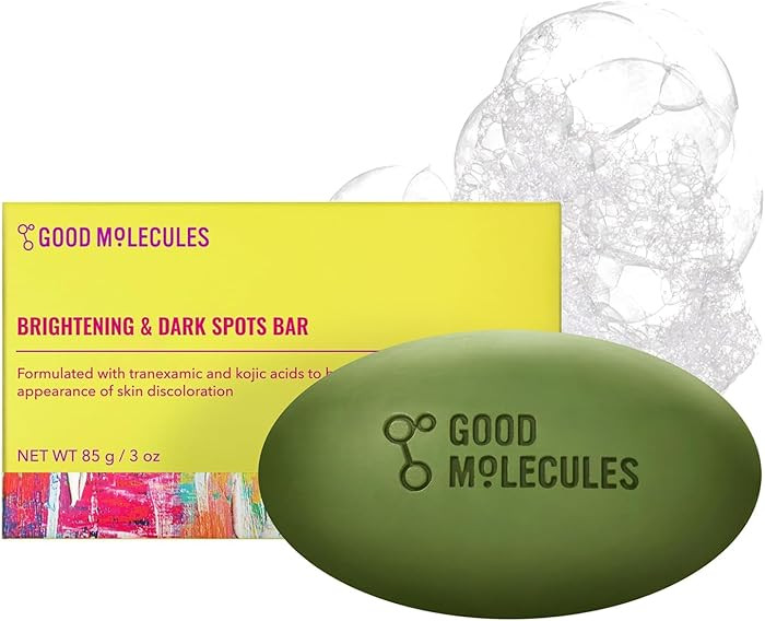Good Molecules Brightening & Dark Spots Bar - Soap Free Face and Body Bar - Tranexamic, Kojic Aci... | Amazon (US)