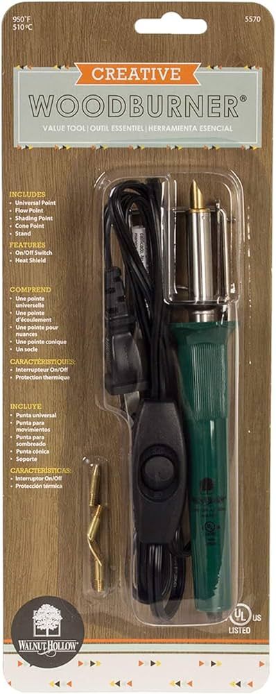 Walnut Hollow Creative Woodburner Introduction Value Tool for Beginner Wood Burning, 4 Points (Ti... | Amazon (US)