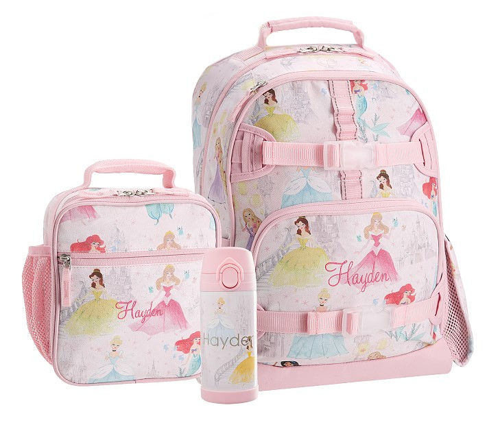 Mackenzie Disney Princess Castle Backpack & Lunch Bundle, Set Of 3 | Pottery Barn Kids