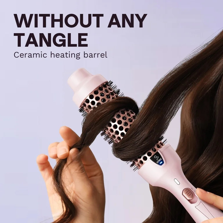 Wavytalk 1.5 inch Thermal Brush, Negative Ion Heated Round Brush, Creates Blowout Look, Pink | Walmart (US)