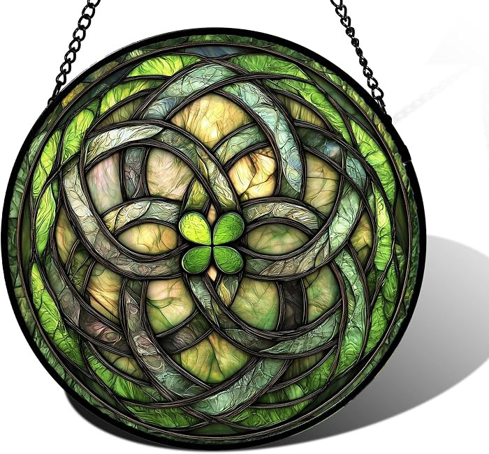 Versatile and Easy to Hang: This stained glass window panel is a breeze to install with its inclu... | Amazon (US)