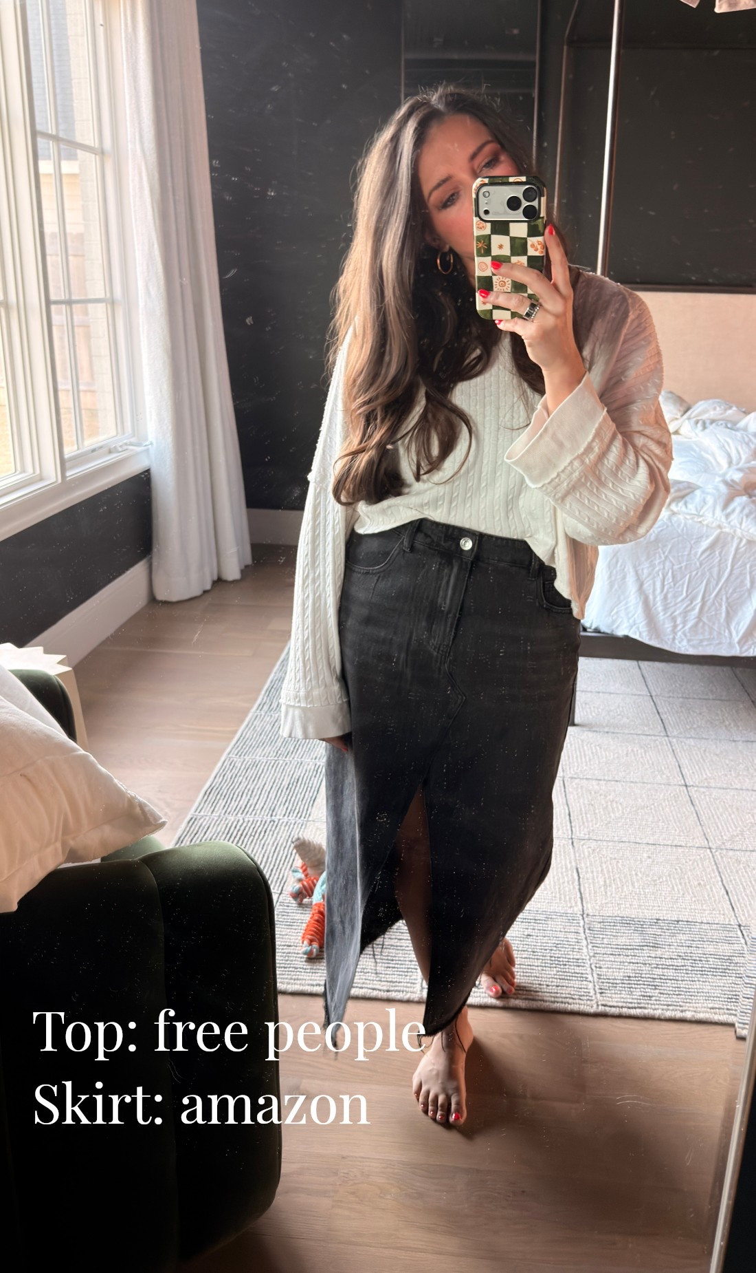 Loving this cropped sweater from free people paired with this Amazon denim skirt. Such an easy throw on!! 

#LTKootd #LTKgrwm #LTKMidsize