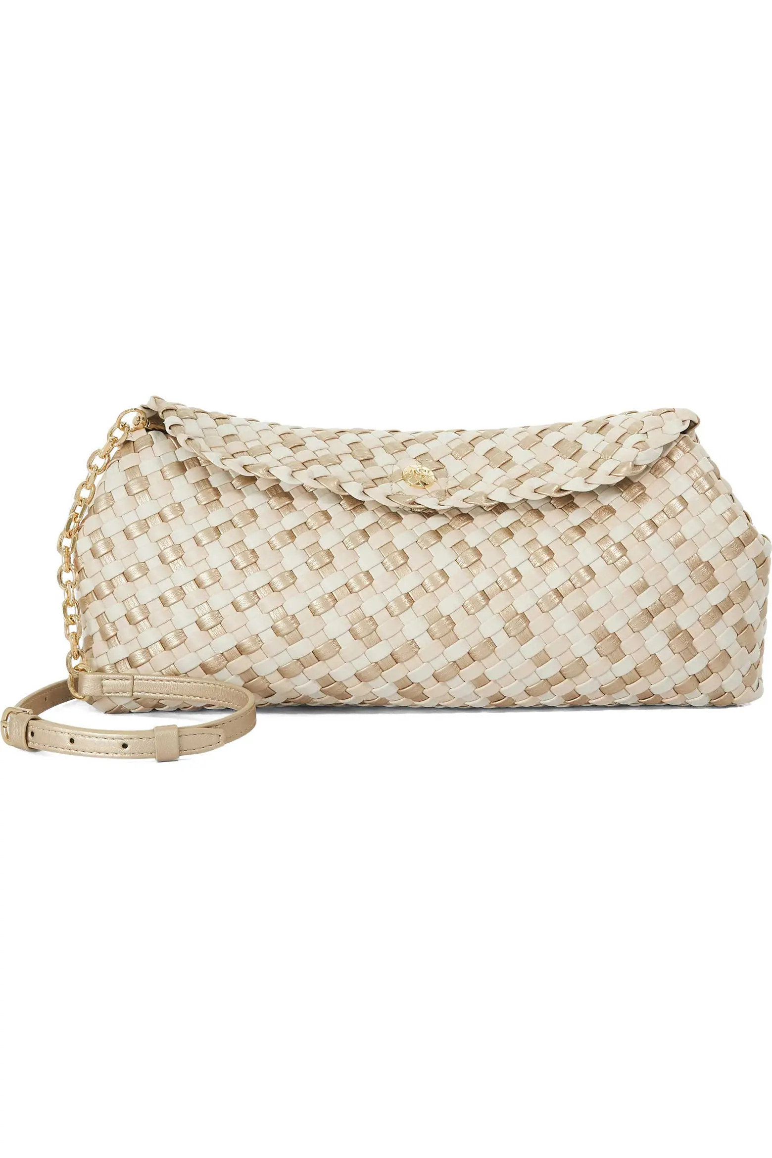 Encourage Us Woven Faux Leather Clutch (Women) | Nordstrom | Nordstrom