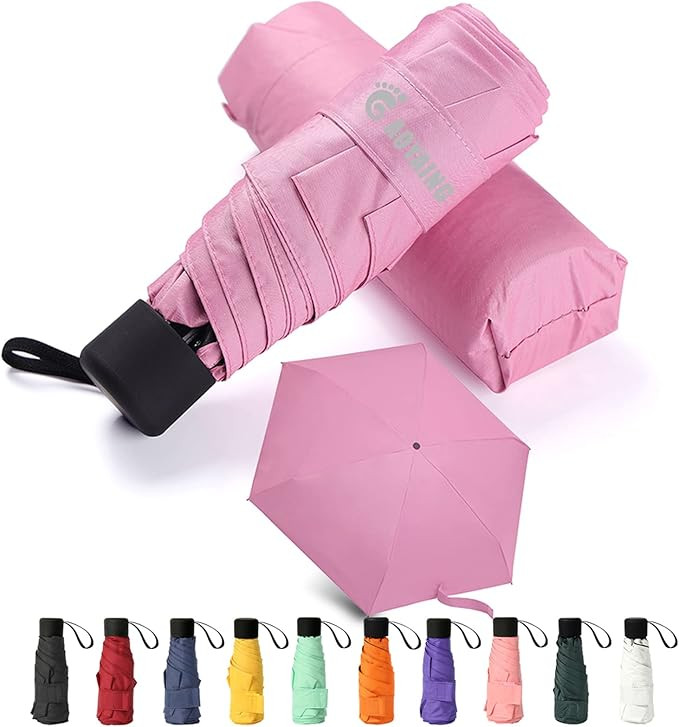 Small Mini Umbrella with Case by GAOYAINIG Light Compact Design Perfect for Travel Lightweight Po... | Amazon (US)