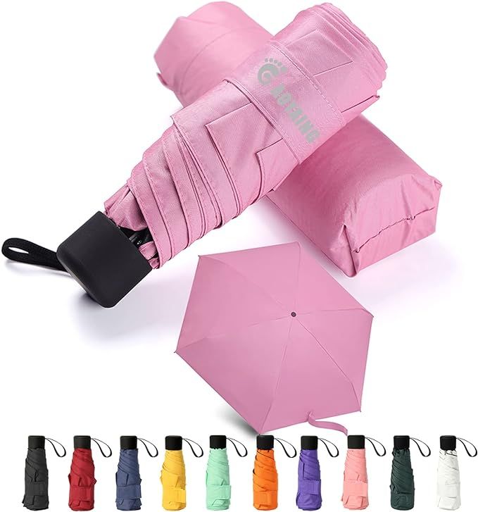 Small Mini Umbrella with Case by GAOYAINIG Light Compact Design Perfect for Travel Lightweight Po... | Amazon (US)