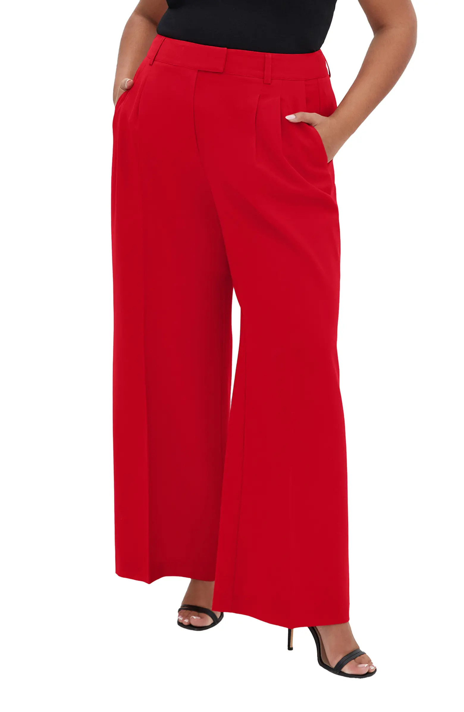 City Chic Clea Pleat Front Pants | Nordstrom | Nordstrom