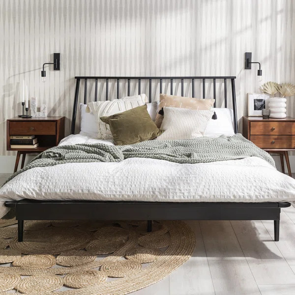 Henline Solid Wood Low Profile Platform Bed | Wayfair North America