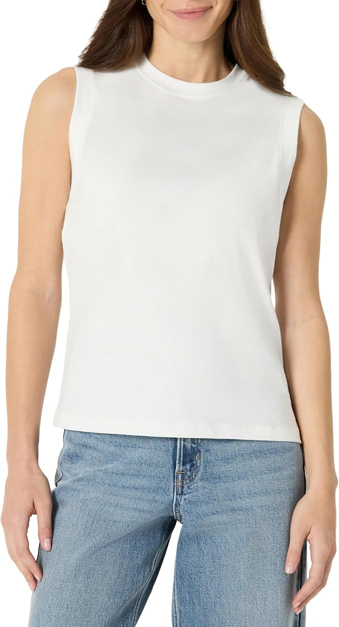 Amazon Essentials Women's Relaxed-Fit Cotton Muscle Tee | Amazon (US)