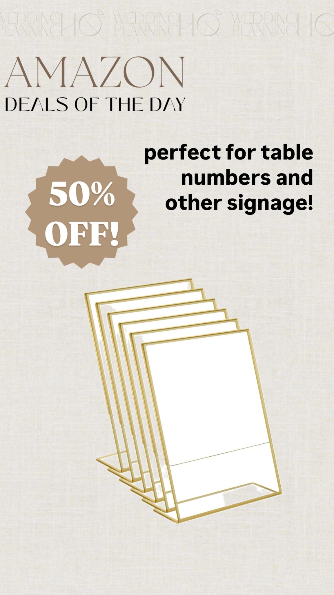 Tabletop signage PERFECT for all kinds of wedding decor. On an amazing deal too!

#LTKSaleAlert #LTKWedding #LTKParties