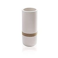 Modern Simple Ceramic Vase, LBHDMZJK White Vases, Unique Golden and Silver Strokes, Suitable for Hom | Amazon (US)
