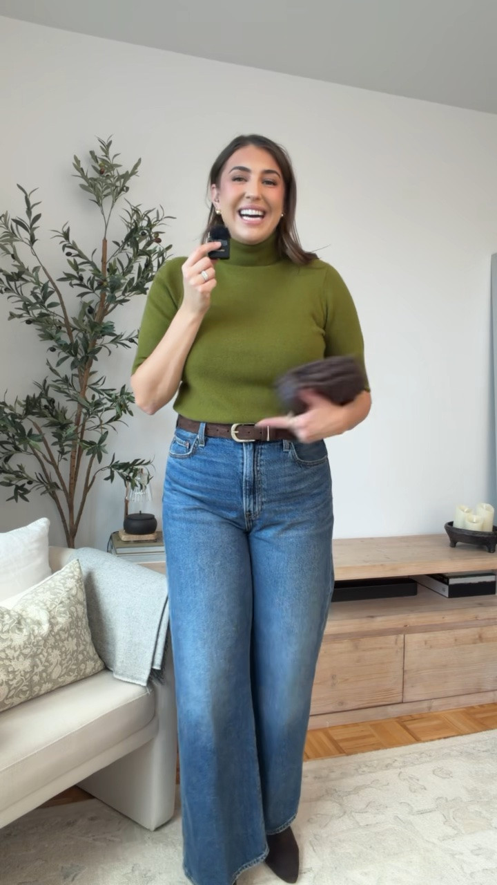 Walmart cashmere?! 👀 This olive sweater looks SO much more expensive than it is. Paired with wide-leg denim, brown boots + a chocolate bag for the easiest elevated fall outfit. 🤎

Walmart cashmere, Walmart fashion, fall outfit, affordable style, wide leg jeans, fall fashion, Walmart finds, elevated basics

#LTKSeasonal #LTKMidsize #LTKWorkwear
