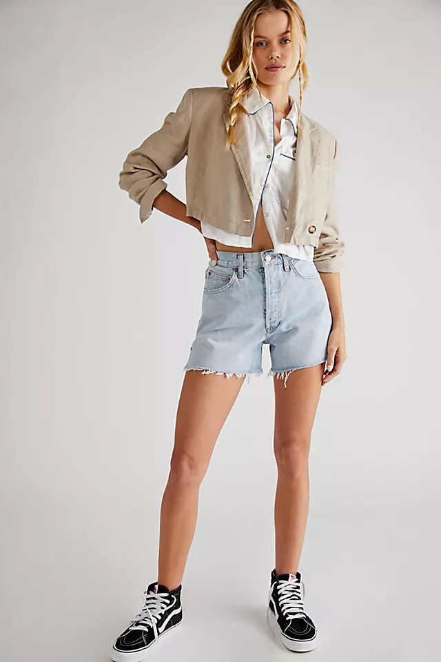 AGOLDE Dee Ultra High-Rise Shorts | Free People (Global - UK&FR Excluded)