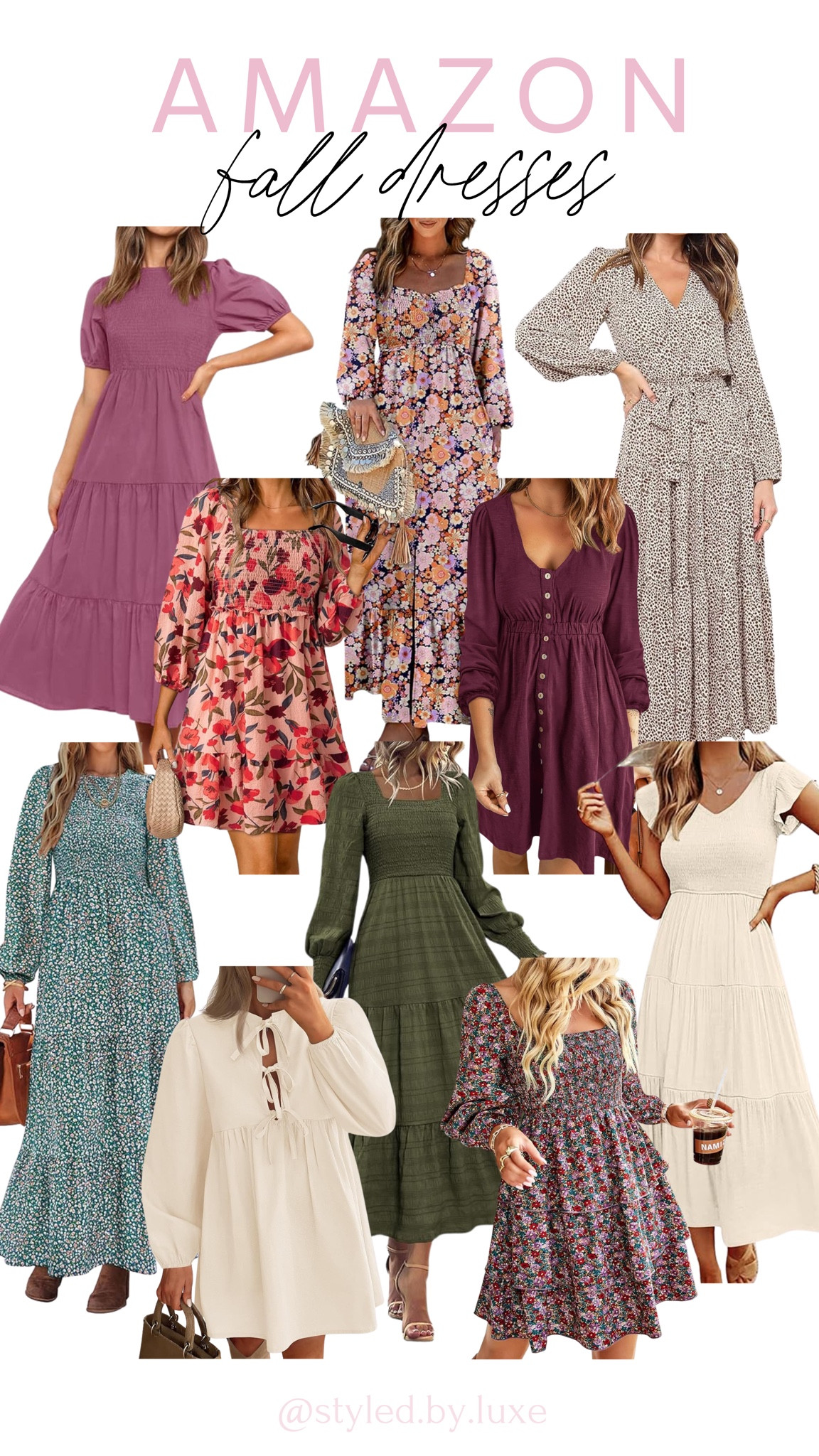 Amazon fall dresses!

Amazon finds, amazon favorites, fall dress inspo, amazon fashion, affordable fashion, maxi dresses, ootd, styling tip

#LTKSeasonal #LTKStyleTip