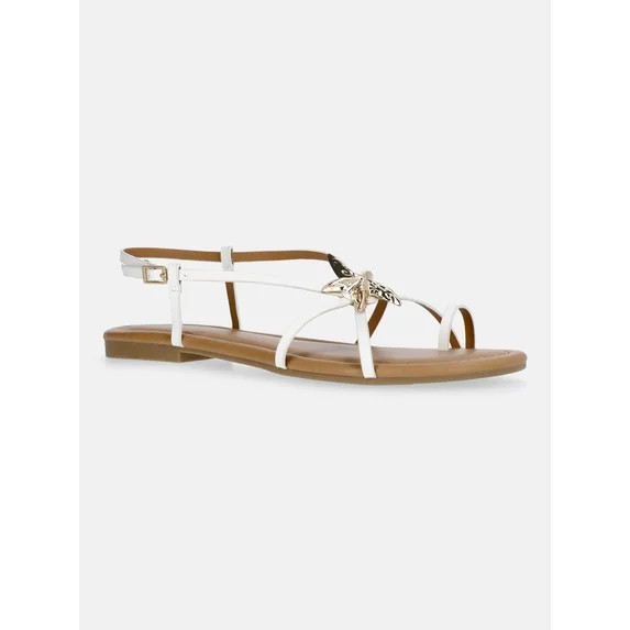 Time and Tru Women's Starfish Toe Loop Sandals - Walmart.com | Walmart (US)