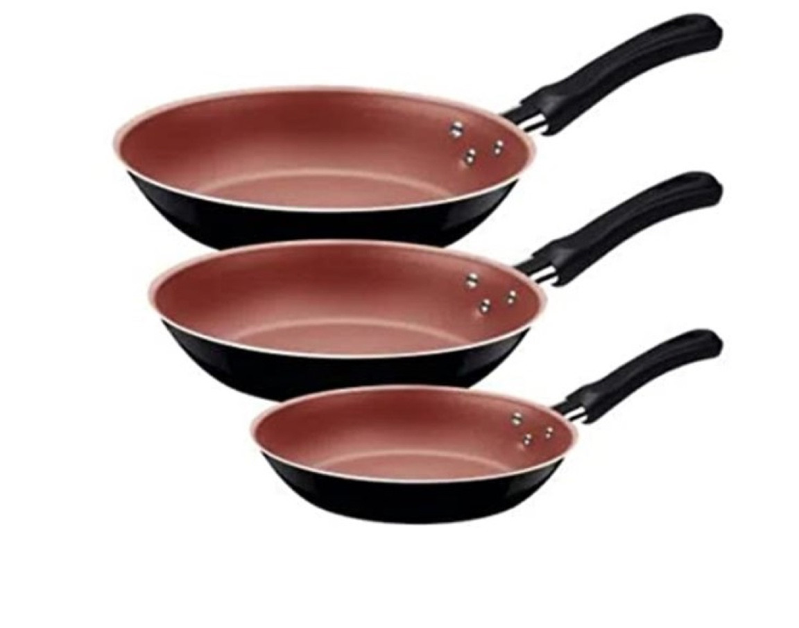 Tramontina JOGO FRIGIDEIRAS 3PCS CARIBE PRETO

#LTKbrasil