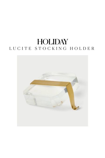 Grabbed these lucite stocking holders! Great price!! 

Holiday decor Christmas decor acrylic and gold stocking holders studio McGee target Walmart amazon finds   

#LTKSeasonal #LTKhome #LTKHoliday