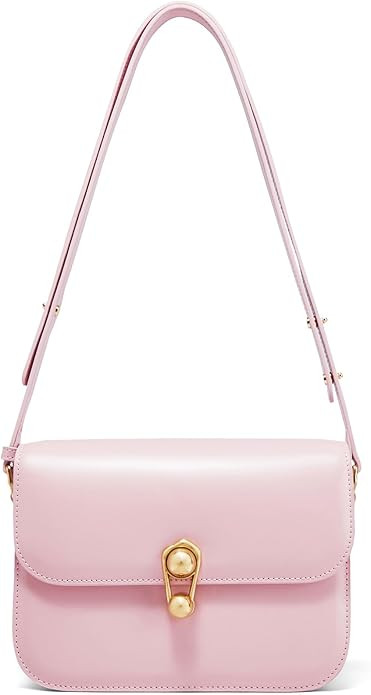 LA FESTIN Small Leather Purse Crossbody Bags For Women: Black Shoulder Handbags Crossbody Bag | Amazon (US)