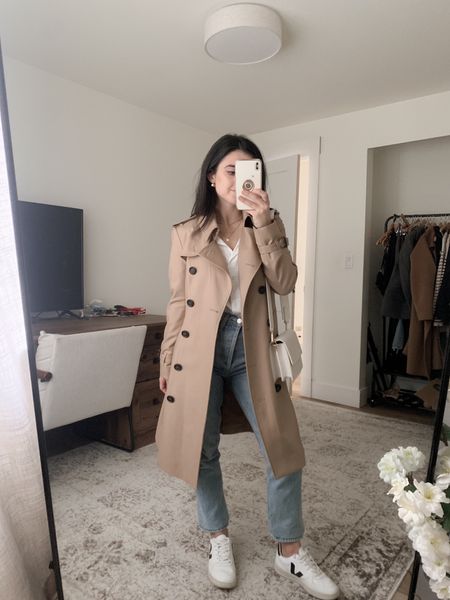 Code: ELANA25 to save off the trench 
Jeans are hemmed! Also linked a very similar less expensive option (I own this one in another color!) 

Shoes run big, go down a full size!

Petite outfit idea


#LTKfindsunder100 #LTKsalealert #LTKfindsunder50