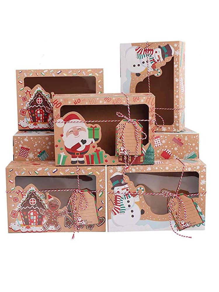 3pcs Christmas Print Packing Box | SHEIN