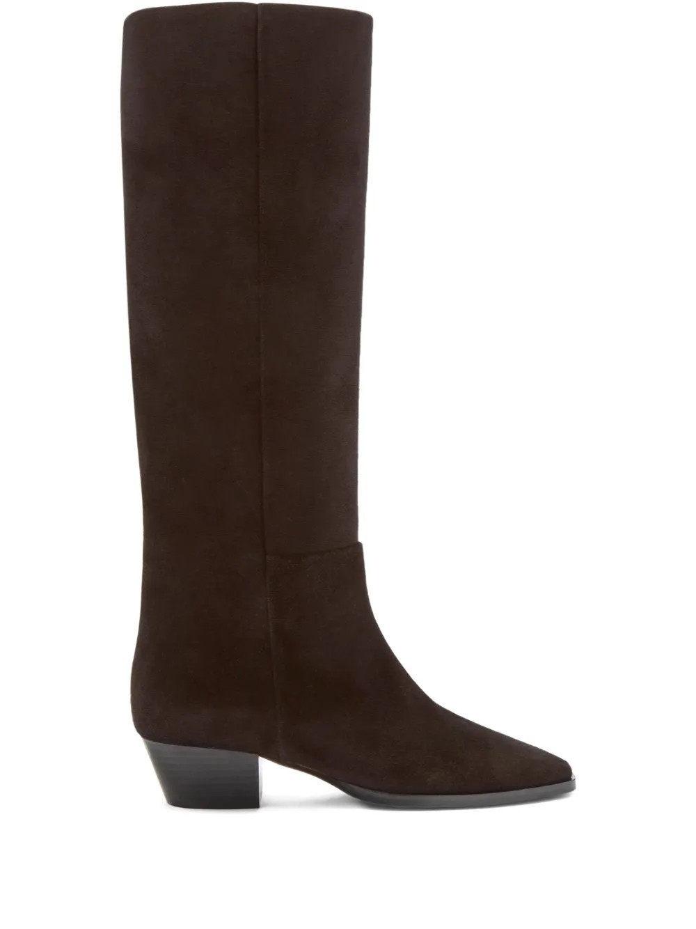 Aeyde suede knee-high boots - Brown | Farfetch Global