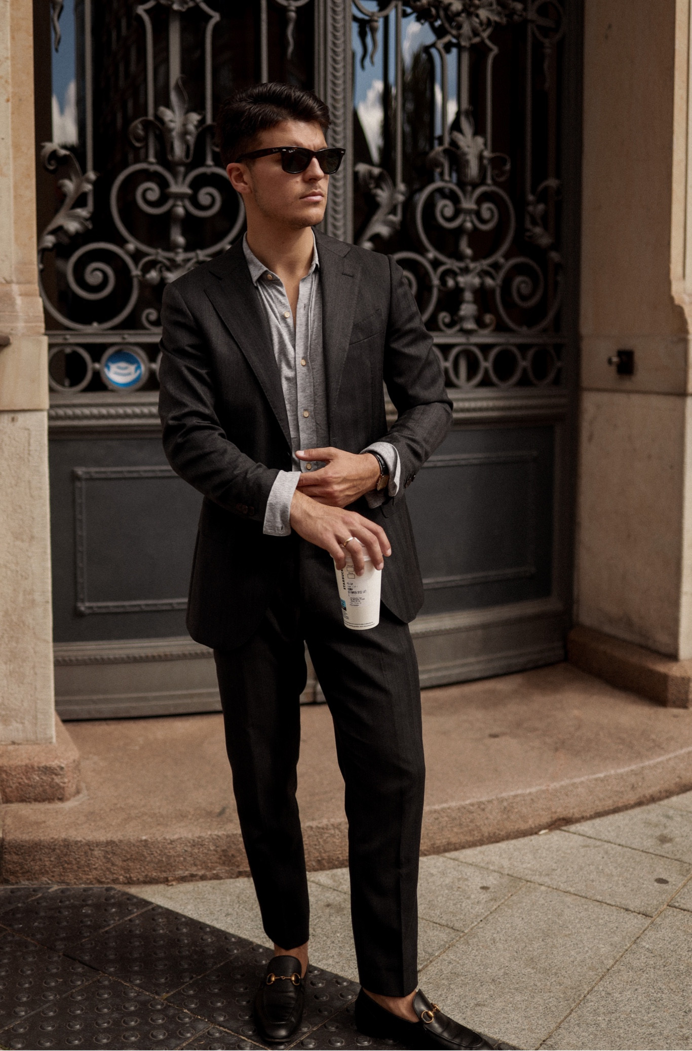 Casual suit style. All grey 

#LTKeurope #LTKmens #LTKstyletip