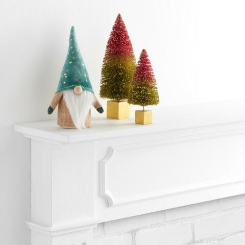 Velvet and Burlap Woodland Gnome Decor | World Market