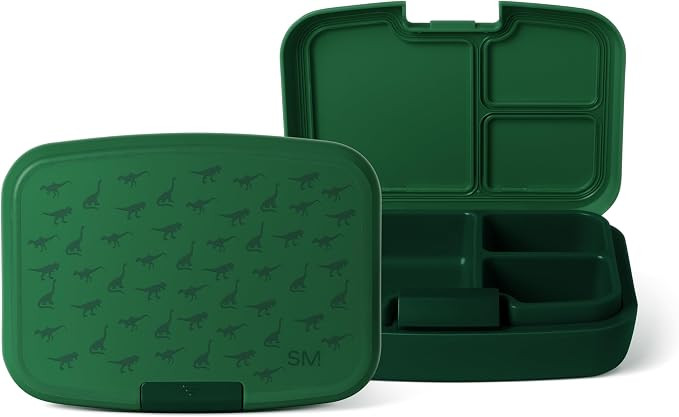 Simple Modern Kids Bento Box, Lunch Box | 3 Compartments | Dinosaur | Divided Lunch Container for... | Amazon (US)