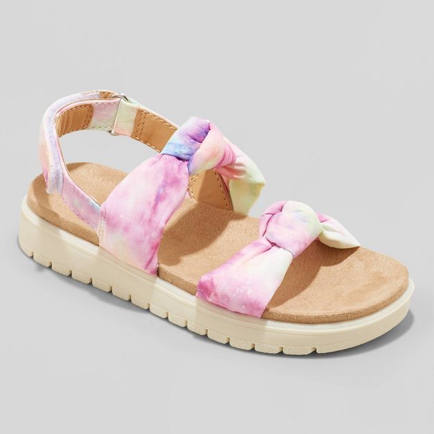 Toddler Girls' Cate Footbed Sandals - Cat & Jack™ | Target