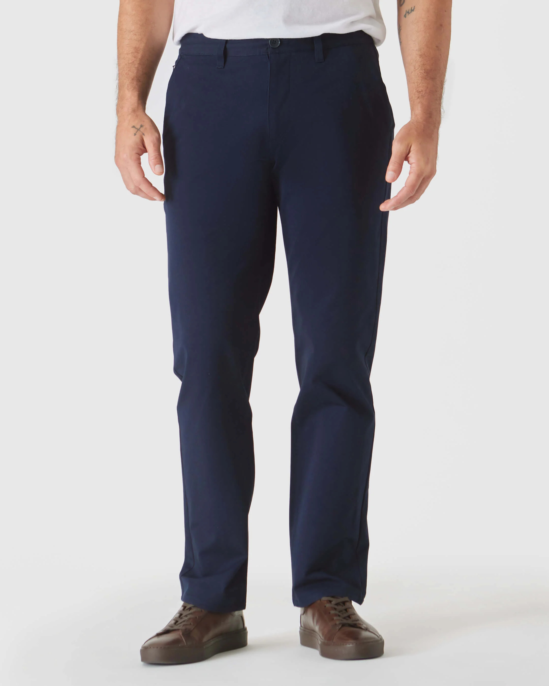 Navy Straight Twill Chino Pant | True Classic